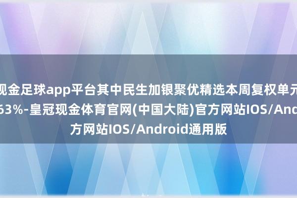 现金足球app平台其中民生加银聚优精选本周复权单元净值高涨7.63%-皇冠现金体育官网(中国大陆)官方网站IOS/Android通用版